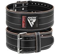 RDX Gimnasio Cinturon Musculacion Powerlifting Entrenamiento, IPL USPA Aprobado, 6mm Cowhide Cuero Lumbar Doble Hebilla Peso Levantamiento Cinturón para Gym Fitness Ejercicio De Físico Deadlifts