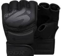 RDX Grappling Glove F15 Matte Black-L, Unisex-Adult, Medium