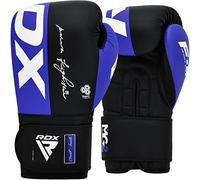 RDX Guantes de Boxeo Maya Hide Cuero Entrenamiento Guantes de Muay Thai, Sparring, Kickboxing, Artes Marciales, Saco Manoplas de Boxeo, MMA, Gimnasia Entrenamientos Hombres Mujeres 8 10 12 14 16 OZ