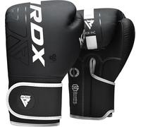 RDX Guantes de Boxeo Muay Thai Entrenamiento, Maya Hide Cuero, Kara Boxing Gloves para Sparring Kickboxing Saco Manoplas de Boxeo MMA Fight Training, Hombres Mujeres, 8 10 12 14 16 18oz