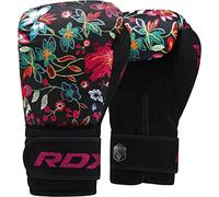 RDX Guantes de Boxeo Mujer para Entrenamiento y Muay Thai | Flora Skin Mitones para Sparring, Kick Boxing | Boxing Gloves para Saco Boxeo, Combate Training