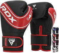 RDX Guantes de Boxeo Niños Muay Thai Entrenamiento, Maya Hide Cuero, 6oz 4oz Junior Boxing Gloves, Sparring MMA Kickboxing Saco Manoplas de Boxeo Training, Kids Cumpleaños Regalos Deporte Juguetes