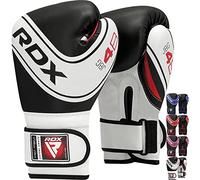 RDX Guantes de Boxeo Niños Muay Thai Entrenamiento, Maya Hide Cuero, 6oz 4oz Junior Boxing Gloves, Sparring MMA Kickboxing Saco Manoplas de Boxeo Training, Kids Cumpleaños Regalos Deporte Juguetes
