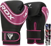 RDX Guantes de Boxeo Niños Muay Thai Entrenamiento, Maya Hide Cuero, 6oz 4oz Junior Boxing Gloves, Sparring MMA Kickboxing Saco Manoplas de Boxeo Training, Kids Cumpleaños Regalos Deporte Juguetes