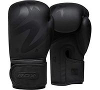 RDX Guantes de Boxeo para Entrenamiento Profesional de Muay Thai, Piel Maya, Kickboxing, Saco de Boxeo Pesado, Guantes de Enfoque, Almohadillas de Doble Extremo, Entrenamiento de Pelota, MMA, Fitness