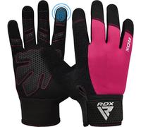 RDX Guantes Gimnasio Musculacion Entrenamiento Gym, Antideslizante Levantamiento de Pesas Musculación Palma Acolchada Gel Antideslizante Transpirable Pantalla Táctil Equipo de Fitness en Casa