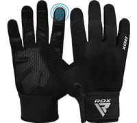 RDX Guantes Gimnasio Musculacion Entrenamiento Gym, Antideslizante Levantamiento de Pesas Musculación Palma Acolchada Gel Antideslizante Transpirable Pantalla Táctil Equipo de Fitness en Casa