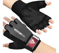 RDX Guantes Gimnasio Transpirable Gel Acolchado Antideslizante, Fitness Sports Guante Protección Palma Hombre y Mujer Entrenamiento Ciclismo Equipo de Gimnasio en Casa para Ejercicio