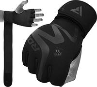 RDX Guantes interiores de boxeo, diseño híbrido para gimnasio, levantamiento de pesas, soporte de muñeca de 50 cm de largo, neopreno acolchado de gel, entrenamiento de artes marciales mixtas, Muay