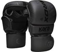 RDX Guantes MMA para Artes Marciales Grappling Entrenamiento, Maya Hide Cuero Kara Sparring Guantillas Lucha Muay Thai Kickboxing Krav Maga y Combate Training