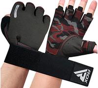 RDX Guantes para el Levantamiento de Pesas, Soporte Adicional elástico y Largo para la muñeca, Agarre Completo en la Palma de la Mano, HIIT Culturismo Ciclismo Entrenamiento para Hombres y Mujeres