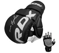 RDX Guantes Sparing para hombre, guantes de combate para artes marciales, muay thai, mma, kickboxing, palma abierta ventilada para mma grappling