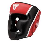 RDX Head Guard Aura Plus T-17 Red/Black-s Protector de Cabeza, Unisex, Rojo/Negro