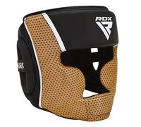 RDX Hgr-t17bgl-m+ Head Guard, Unisex, Negro/Dorado, Medium