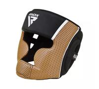 RDX Hgr-t17bgl-s+ Head Guard, Unisex, Negro/Dorado, Small