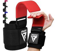 RDX Levantamiento Peso Gancho Correas de Agarre, Antideslizante Recubiertos de Goma, 8mm Neopreno Gimnasio Muñequeras Pesas Hook Straps, Powerlifting Deadlift Musculacion Elevación Deportivas