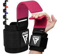 RDX Levantamiento Peso Gancho Correas de Agarre, Antideslizante Recubiertos de Goma, 8mm Neopreno Gimnasio Muñequeras Pesas Hook Straps, Powerlifting Deadlift Musculacion Elevación Deportivas