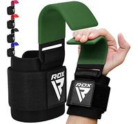 RDX Levantamiento Peso Gancho Correas de Agarre, Antideslizante Recubiertos de Goma, 8mm Neopreno Gimnasio Muñequeras Pesas Hook Straps, Powerlifting Deadlift Musculacion Elevación Deportivas