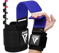 RDX Levantamiento Peso Gancho Correas de Agarre, Antideslizante Recubiertos de Goma, 8mm Neopreno Gimnasio Muñequeras Pesas Hook Straps, Powerlifting Deadlift Musculacion Elevación Deportivas