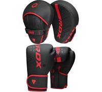 RDX Manoplas de Boxeo Paos Muay Thai Guantes Saco MMA Kick Boxing Almohadilla Artes Marciales Krav Maga Escudo Patada Gancho y Jab Pad Entrenamiento Focus Pads