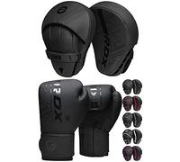RDX Manoplas de Boxeo Paos Muay Thai Guantes Saco MMA Kick Boxing Almohadilla Artes Marciales Krav Maga Escudo Patada Gancho y Jab Pad Entrenamiento Focus Pads