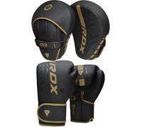 RDX Manoplas de Boxeo Paos Muay Thai Guantes Saco MMA Kick Boxing Almohadilla Artes Marciales Krav Maga Escudo Patada Gancho y Jab Pad Entrenamiento Focus Pads