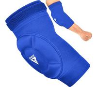 RDX MMA Coderas, Aprobado SATRA, Elbow Pads Protector antebrazo Codera Manga Acolchada de compresión por Muay Thai Kickboxing Taekwondo Boxeo Fitness Voleibol Lucha Libre Baloncesto, Hombres Mujeres