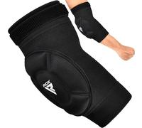 RDX MMA Coderas, Aprobado SATRA, Elbow Pads Protector antebrazo Codera Manga acolchada de compresión por Muay Thai Kickboxing Taekwondo Boxeo Fitness Voleibol Lucha libre Baloncesto, Hombres Mujeres
