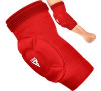 RDX MMA Coderas, Aprobado SATRA, Elbow Pads Protector antebrazo Codera Manga acolchada de compresión por Muay Thai Kickboxing Taekwondo Boxeo Fitness Voleibol Lucha libre Baloncesto, Hombres Mujeres