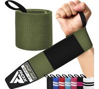 RDX Muñequeras Gym Powerlifting Correas de Levantamiento, Aprobado por IPL y USPA, Wrist Wraps Deportivas para Culturismo Musculación Gimnasio