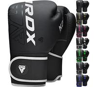 RDX Niños Guantes de Boxeo para Entrenamiento y Muay Thai, Maya Hide Cuero Kara Junior Mitones para Sparring, Kick Boxing, Boxing Gloves para Saco Boxeo, Artes Marciales Training