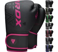 RDX Niños Guantes de Boxeo para Entrenamiento y Muay Thai, Maya Hide Cuero Kara Junior Mitones para Sparring, Kick Boxing, Boxing Gloves para Saco Boxeo, Artes Marciales Training