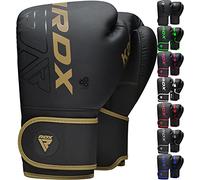 RDX Niños Guantes de Boxeo para Entrenamiento y Muay Thai, Maya Hide Cuero Kara Junior Mitones para Sparring, Kick Boxing, Boxing Gloves para Saco Boxeo, Artes Marciales Training