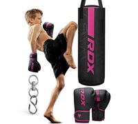 RDX Niños Saco de Boxeo 2ft para Entrenamiento, Junior Kara Bolsa de Boxeo para Muay Thai, MMA, Sparring, Kick Boxing, Artes Marciales, Punching Bag Set