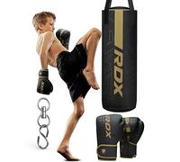 RDX Niños Saco de Boxeo 2ft y Guantes para Entrenamiento, Junior Kara Bolsa de Boxeo para Muay Thai, MMA, Sparring, Kick Boxing, Artes Marciales, Punching Bag Set