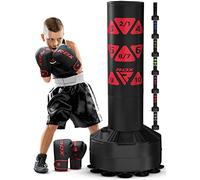RDX Niños Saco de Boxeo Pie Puñetazos Guantes para Artes Marciales Mixtas, 4ft Junior Pesado, Equipo Entrenamiento Gimnasio Casa, Bolsa para Fitness MMA Training, Karate, Taekwondo