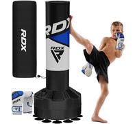 RDX Niños Saco de Boxeo Pie Puñetazos Guantes para Artes Marciales Mixtas, 4ft Pesado Peber Adultos, Equipo Entrenamiento Gimnasio Casa, Ventosas Bolsa para Fitness MMA Training, Karate