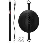 RDX Pelota De Boxeo De Doble Extremo, Pelota de Velocidad Reflex de 70 cm con Cuerda elástica Extensible de 48 Pulgadas con Extremos Dobles Boxing Gimnasio Saco Boxe Artes Marciales Fitness Gym