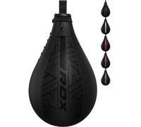 RDX Pera de Boxeo, Maya Hide Cuero, MMA Punching Velocidad Bola con Vejiga Adicional, Peras Rapida Speed Bag para Kick Boxing Gimnasio Saco Boxe Fitness Gym Combate Deporte Conjunto de Entrenamiento