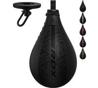 RDX Pera de Boxeo, Maya Hide Cuero, MMA Punching Velocidad Bola con Vejiga Adicional, Peras Rapida Speed Bag para Kick Boxing Gimnasio Saco Boxe Fitness Gym Combate Deporte Conjunto de Entrenamiento