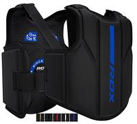 RDX Protector de Pecho, Maya Hide Cuero Protector De Cuerpo Acolchado Ajustable Mam capacitación, Muay Thai, Artes Marciales, Armadura de Escudo de Costilla Entrenamiento Kickboxing