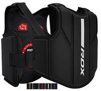 RDX Protector de Pecho, Maya Hide Cuero Protector De Cuerpo Acolchado Ajustable Mam capacitación, Muay Thai, Artes Marciales, Armadura de Escudo de Costilla Entrenamiento Kickboxing
