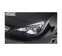 RDX Racedesign Alerones de faros compatible con Opel Astra J GTC 2009-2015 / Cascada (ABS)