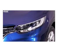 RDX Racedesign Alerones de faros compatible con Renault Kadjar 2015-2022 (ABS)