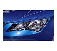 RDX Racedesign Alerones de faros compatible con Seat Leon 5F SC/5 puertas/ST 2013-2020 (ABS)