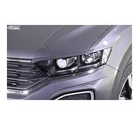 RDX Racedesign Alerones de faros compatible con Volkswagen T-Roc (A1) 2017-2021 (ABS)