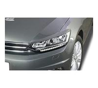 RDX Racedesign Alerones de faros compatible con Volkswagen Touran (5T) 2015- (LED) (ABS)