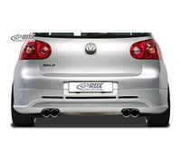 RDX Racedesign Faldón trasero compatible con Volkswagen Golf V GTI/R Hatchback 3/5-puertas 2003-2008 (escape izquierda/derecha) excl. Variant/Plus (ABS)