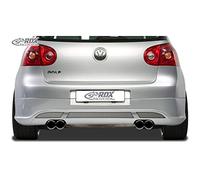 RDX Racedesign Faldón trasero compatible con Volkswagen Golf V Hatchback 3/5-puertas 2003-2008 'V2' (escape izquierda/derecha) excl. Variant/Plus (ABS)