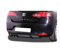 RDX Racedesign Faldón trasero 'Diffuseur' compatible con Seat Leon 1P 2005-2008 excl. FR/Cupra (ABS Negro Brillante)